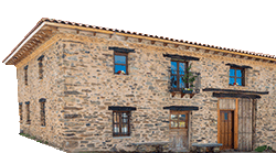 Fachada de la casa rural